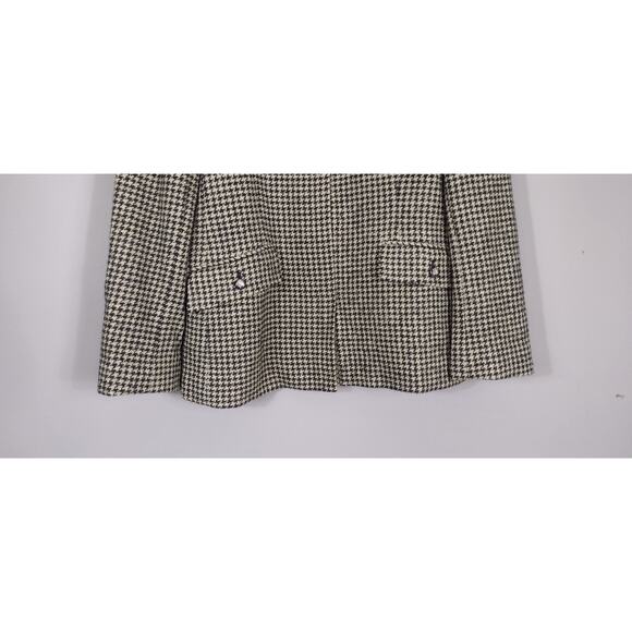 Lauren Ralph Lauren silk & wool herringbone zip up blazer jacket Sz 12 - Picture 11 of 16